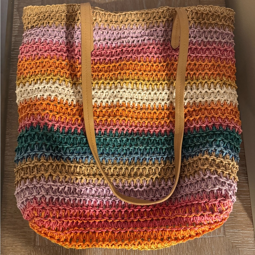 Multicolor Tote Bag Washable with Long Straps